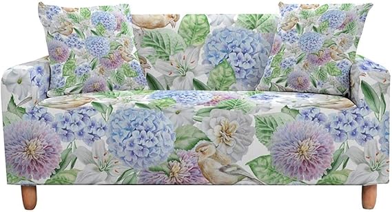 Funda De Sofá Cubierta De Cubierta Deslizante Elástica Abstracta Blanca