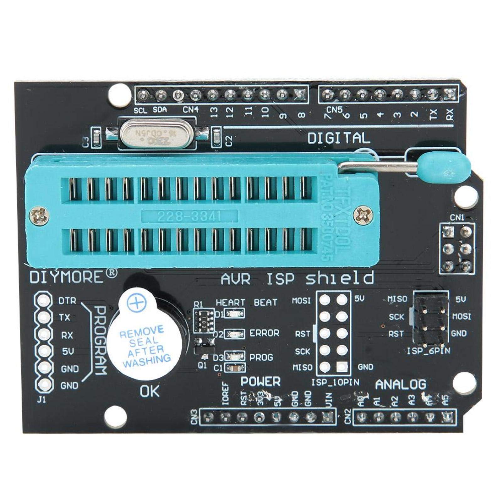 Programmer Expansion Board, Buring Programer, AVR ISP Shield Burning Burn Bootloader Programmer for Development Expansion Board