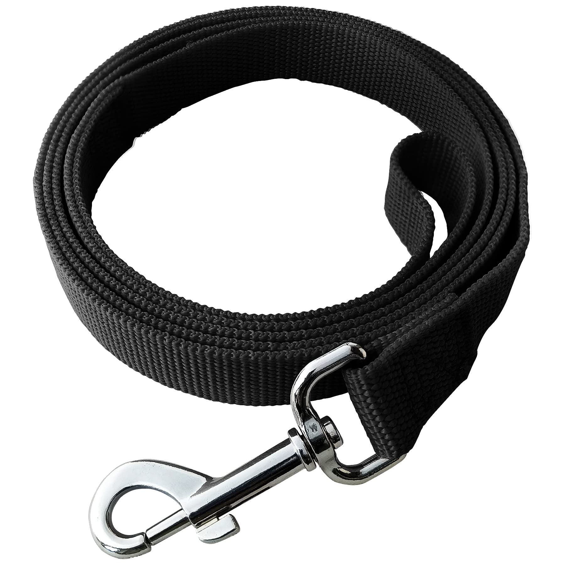 Jackpet 6ft 10ft 30ft Black Long Line Training Dog Leash,for Large,Medium and Small Dogs,Long Dog Lead,for Training,Backyard,Camping,or Play,Great for Parks and Fetch (6FT, Black)