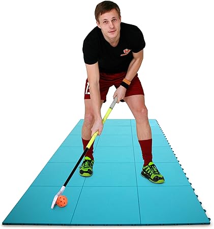 Amazon Com Hockey Revolution Dryland Teal Flooring Tiles For