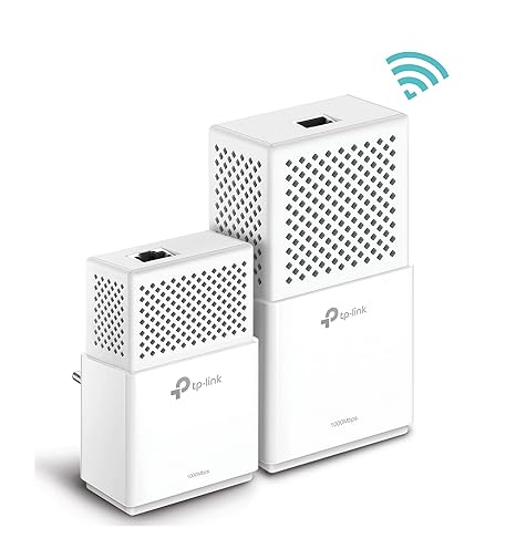TP-Link TL-WPA7510 KIT AV1000 WLAN AC750 Gigabit Powerline Netzwerkadapter (Gigabit Ports, ideal für HDTV, energiesparend, Pl