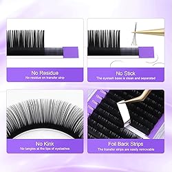 NAGARAKU 5 Trays Eyelash Extensions Individual