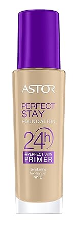 Astor Perfect Stay 24h Make Up plus Perfect Skin Primer, 200 Nude, 1er Pack (1 x 30 ml)