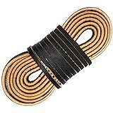 TOFL Logger Style Leather Boot Laces | 54 inches | 3 Strips [1 Pair & 1 Spare]