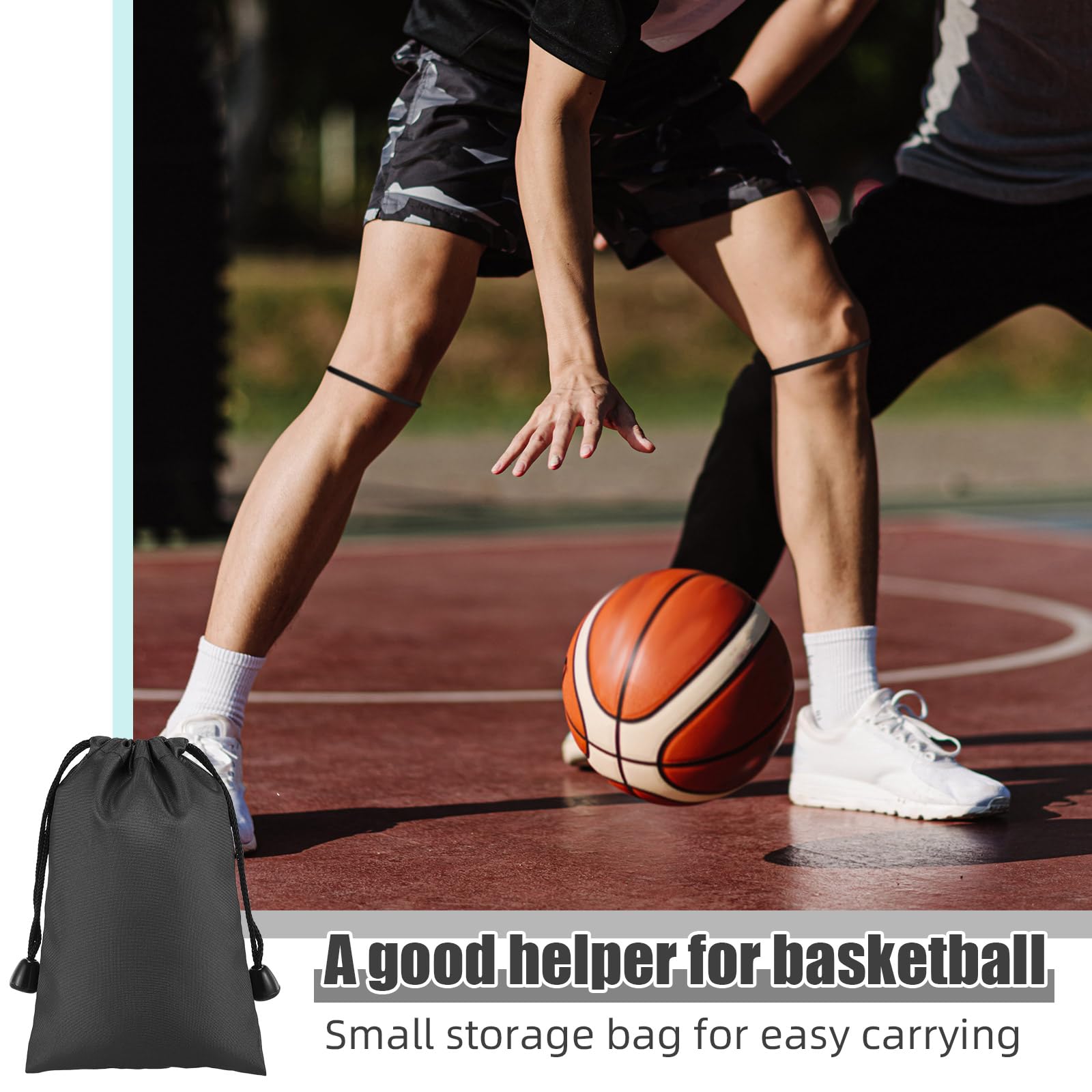 Silicone Patella Knee Band for Basketball Patella Tendon Support Knee Pain Running Tendon Brace Support Strap(2,Black,M)