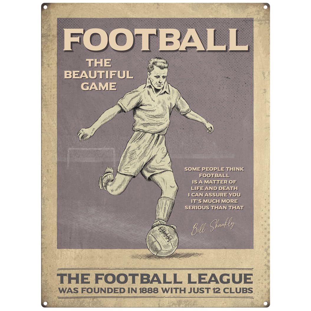 Small (15 x 20 cm) Metal Sign - Retro Sports - Mens' Football - The Football League