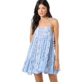 O'NEILL Women's Saltwater Solids Rilee Mini Cover-Up Dress | Lightweight Crinkle Fabric, Adjustable Straps