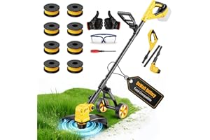 Cordless String Trimmer for Dewalt 20v Battery Powered(No Battery), 3-in-1 Cordless Grass Trimmer Electric Weed Wacker Edger,