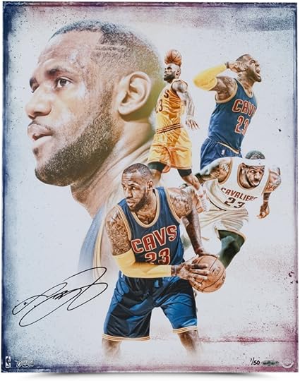 lebron james autographed ball