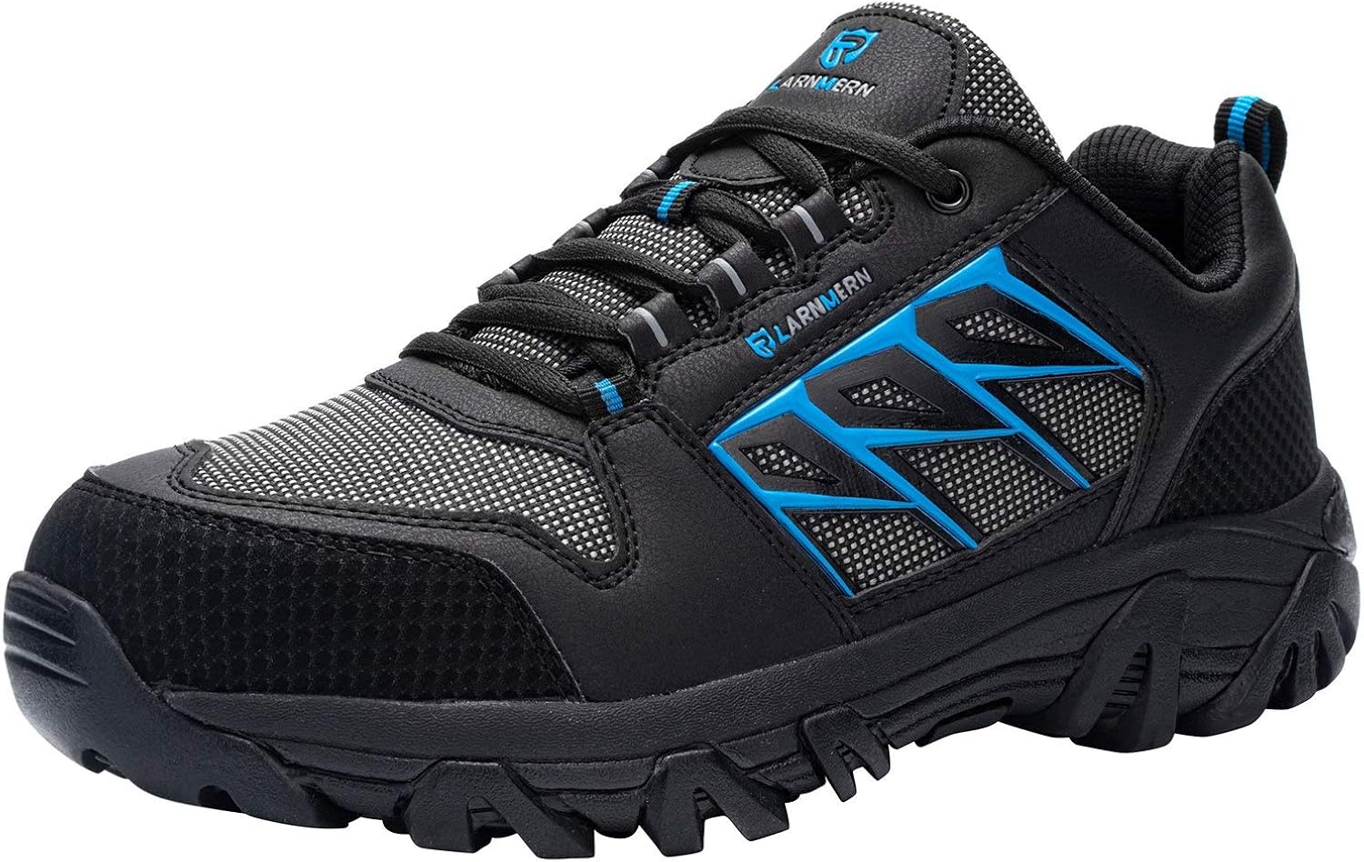 LARNMERN Steel Toe Safety Work Shoes Men Slip Resistant AntiPuncture