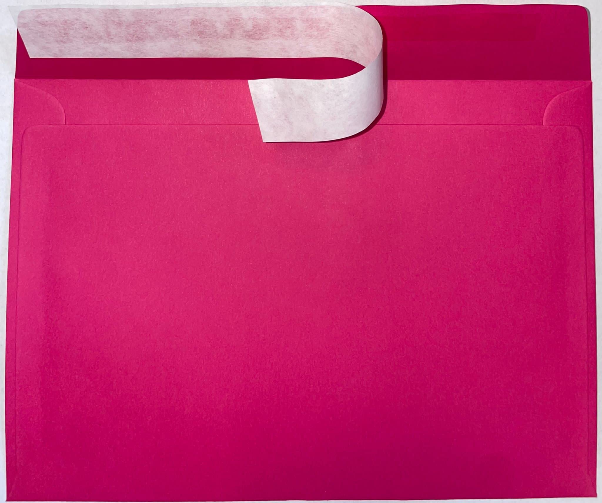 C5 Coloured Envelopes for A5 Greeting Cards Peel and Seal Wallet Envelopes Wedding Invitation Crafts Office 162x229mm- Pack of 25 envelopes (Fuchsia Pink P&S)