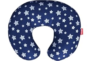 MOONSEA Nursing Pillow Cover Navy for Baby Boys, Snug Fits Boppy Nursing Pillow Slipcovers Super Soft, for Breastfeeding Moms, Navy Star