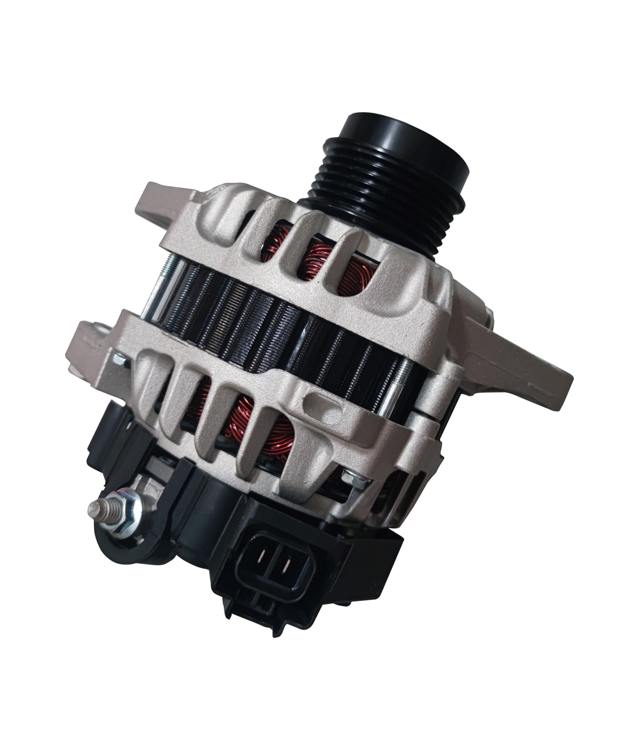 Photo 1 of Alternator Compatible with Kia Soul 2012-2013 1.6L, 12V 90A 6-Groove, Replace parts# 37300-2B150, 37300-2B150R, 11608N