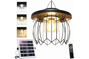 AEQ Solar Shed Light Outdoor, Gazebo Lights Solar Lights Work Day/Night for Porch Barn Chicken Coop Indoor with Remote, Double Motion Sensor, 16.5ft Cord, Dimmable Warm/Cool White