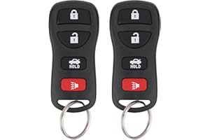 Vurkcy Keyless Entry Remote Control Car Key Fob Compatible with Infiniti EX35 FX35 FX45 I35 G35 QX56, Nissan Altima Armada Maxima Quest Sentra 350Z, Replacement for KBRASTU15 (Pack of 2)