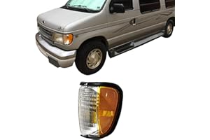 UPPARTS Parking Signal Light For 1992-2003 Ford Econoline E150 E250 E350 E450 E550 - Fits Driver Side - Corner Signal Marker Light Includes Lens and Housing - Replacement For F2UZ 13201 A