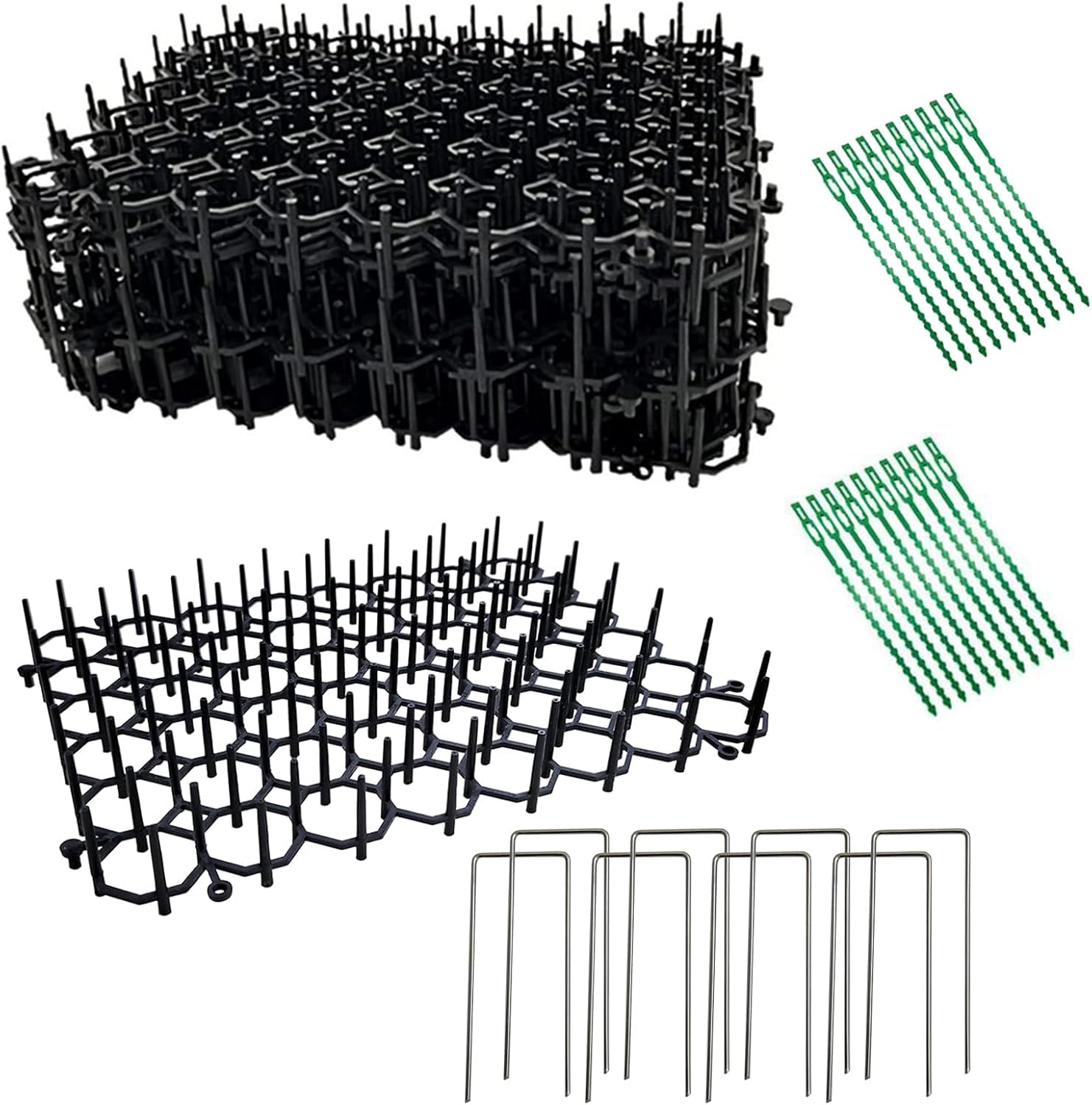 Cat Dog Deterrent Mat, Scat Mat for Cats Pets with Spikes Indoor Furniture, Outdoor Garden Fence Pet Animal Barrier Set (12)