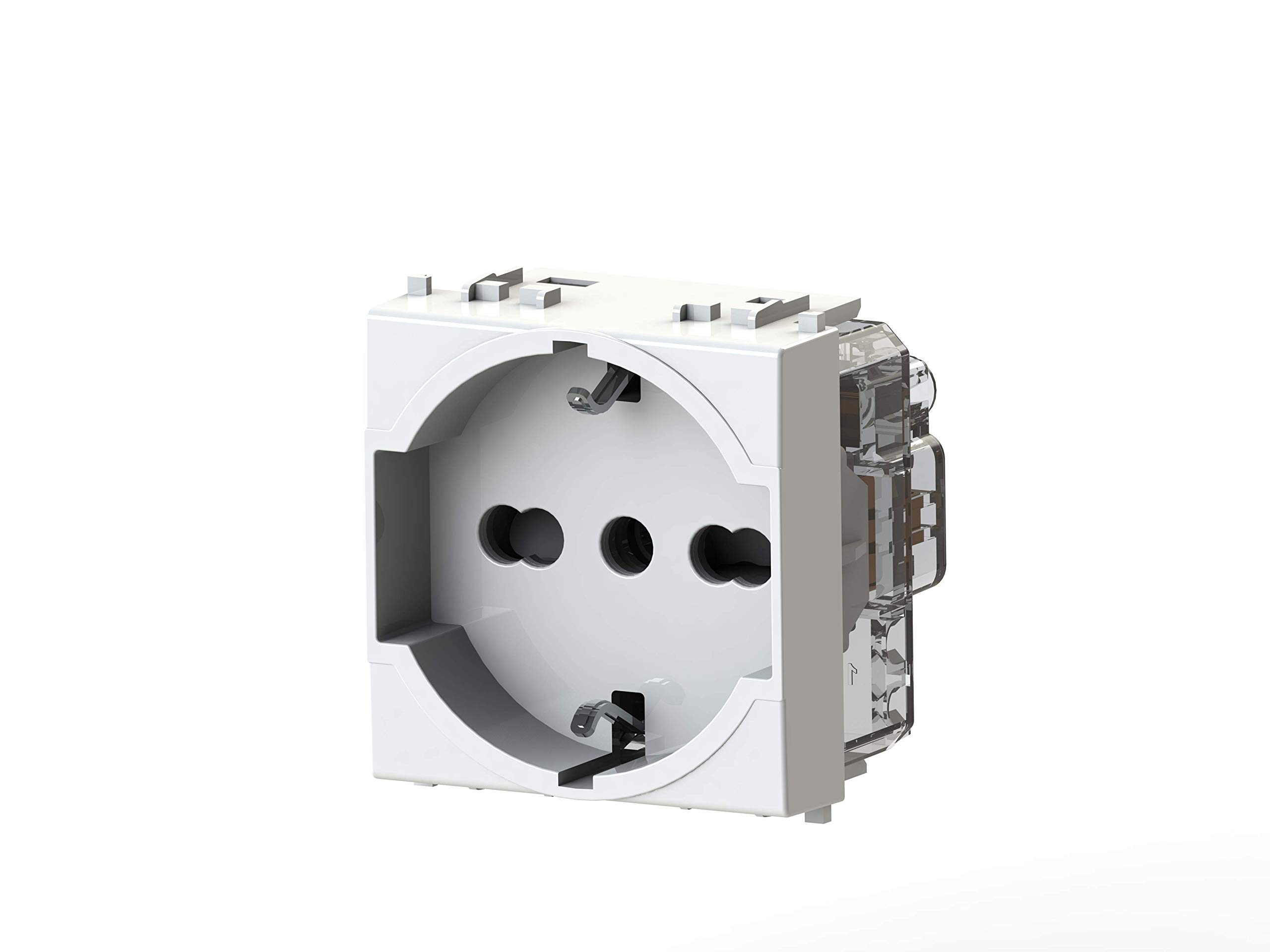 Schuko Socket Type P40 Compatible with Vimar Plana