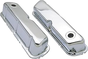 Trans-Dapt 9237 Chrome Valve Covers - Set of 2
