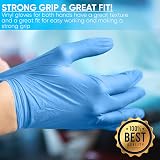 ViraCare Blue Vinyl Gloves Medium 1000pk Latex Free Powder Free Non-Sterile view 3