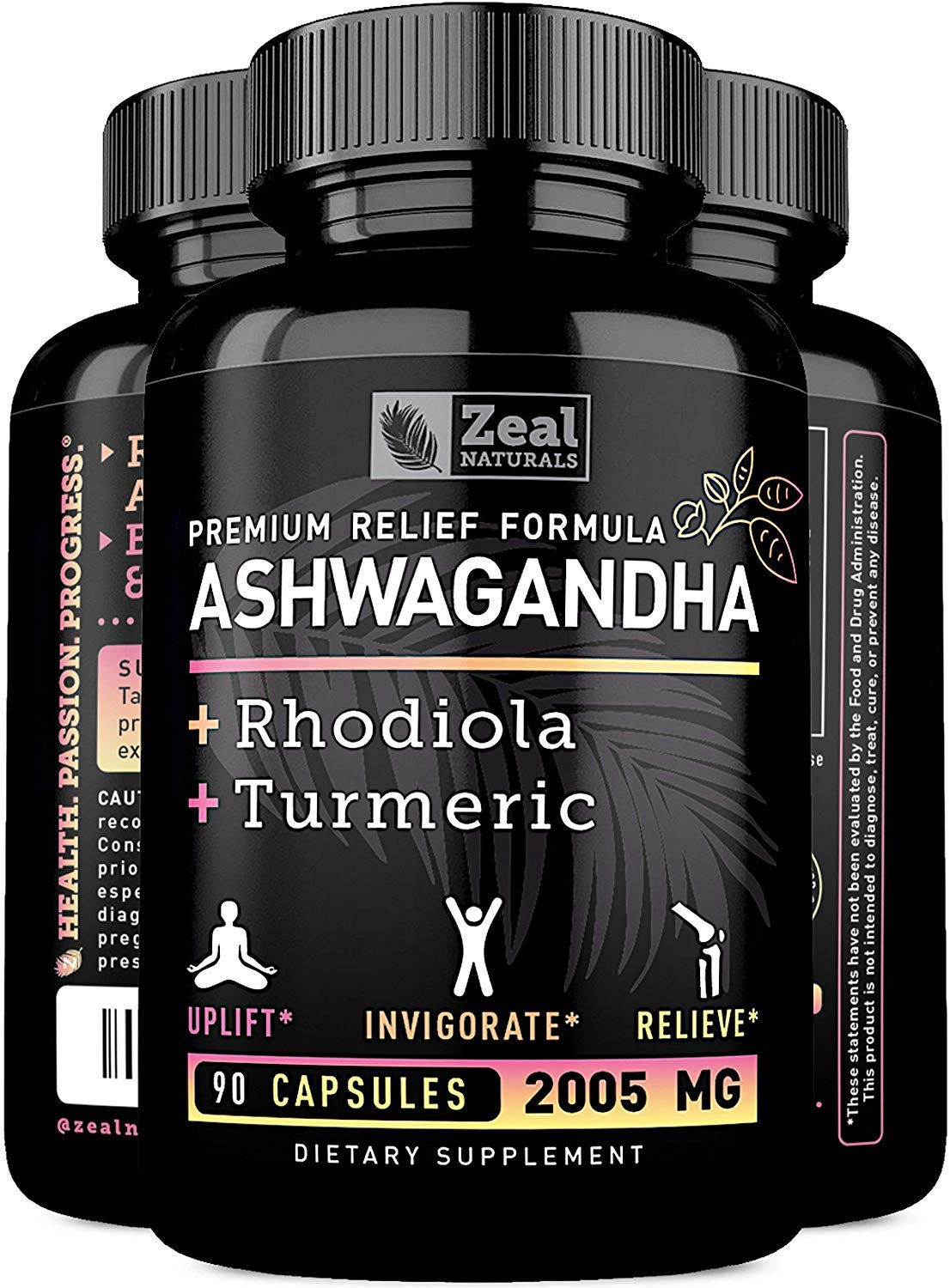 Premium Ashwagandha Complex Organic + Rhodiola Rosea