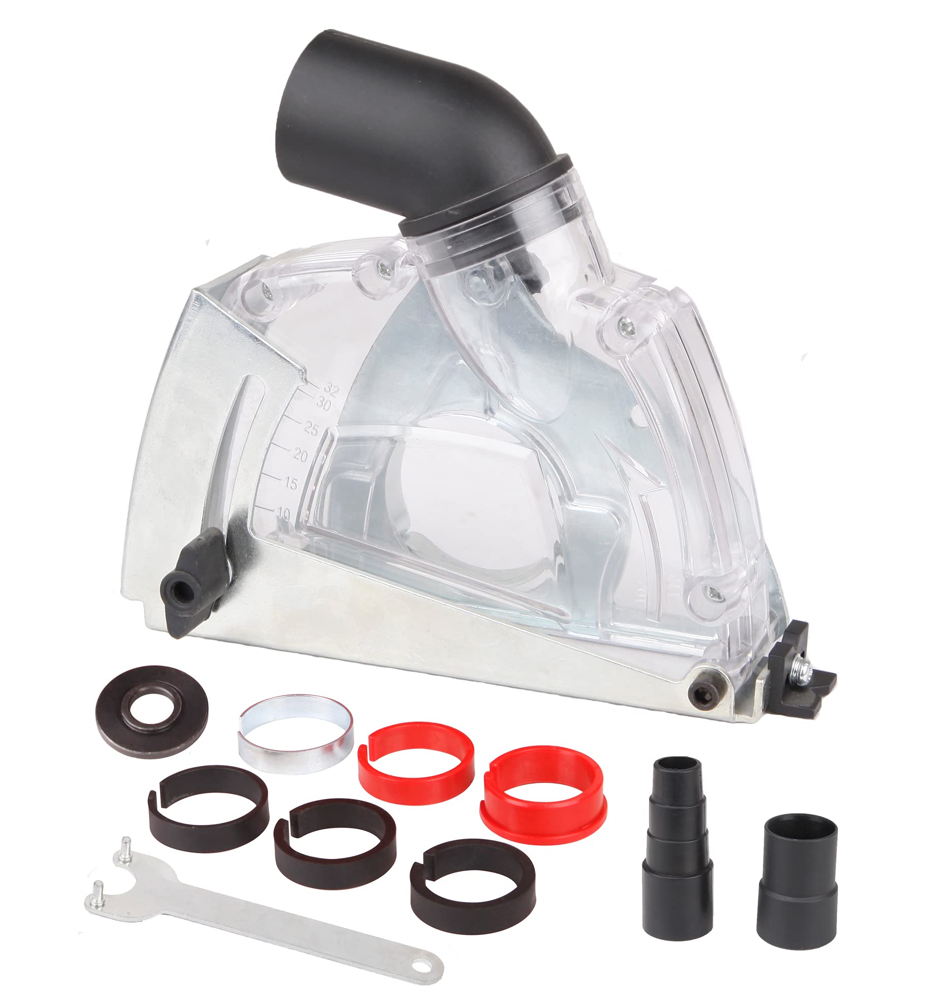 Aidelife Angle Grinder dust Collection Attachment, Cutting dust Shroud 4 inch to 5 inch AD-1803125