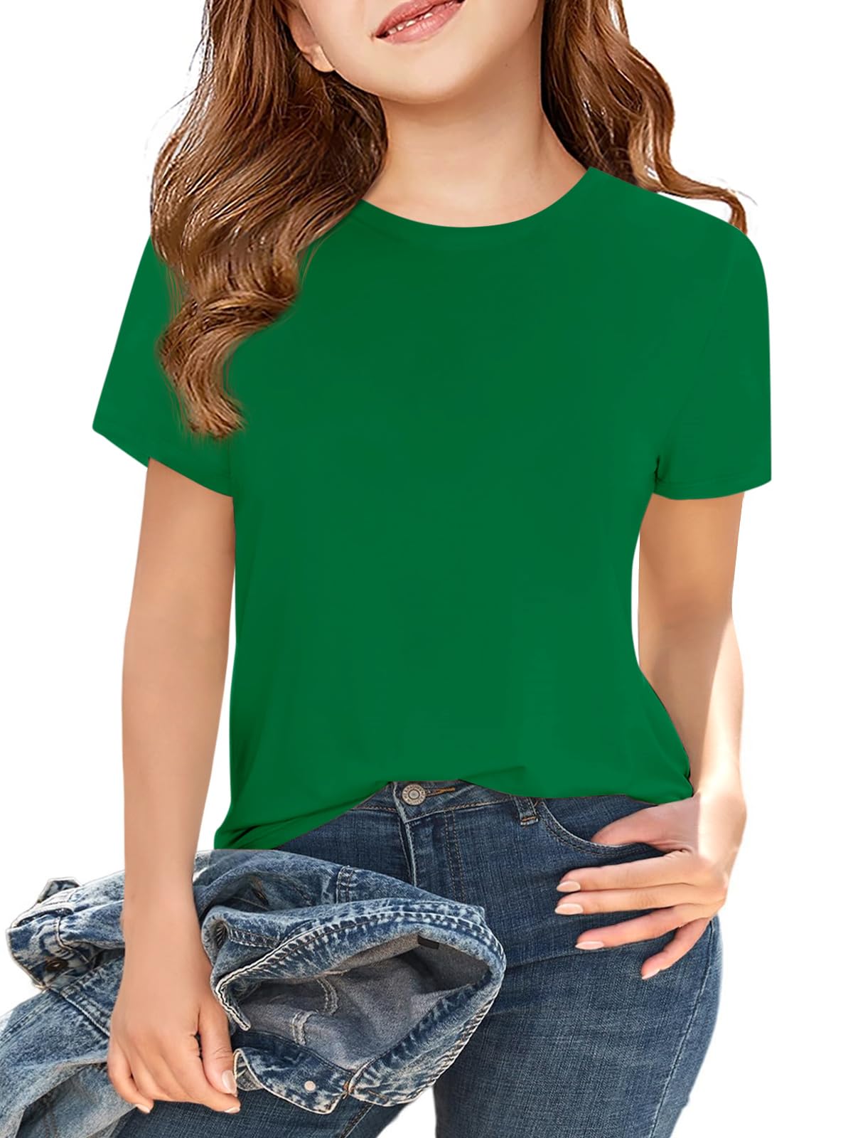 Girls Short Sleeve T Shirts Kids Summer Tops