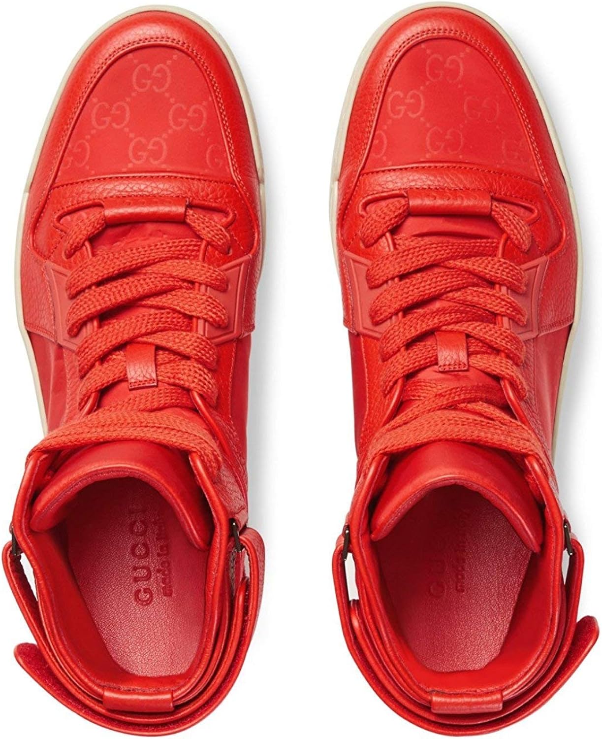 red gucci high tops