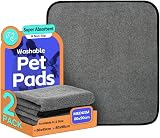 ULIGOTA Washable Dog Pee Pad 2 Pack 80x90cm Non-Slip Waterproof
