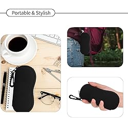 Hion 2Pack Eyeglass Case Sunglasses Soft Pouch with