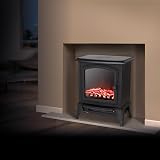 Warmlite Mable Compact Stove Fire 2000W 2 Heat Settings Thermostat view 2