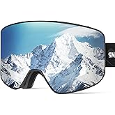 SNOWER Ski Goggles, OTG Anti Fog Snowboard Goggles, HD Snow Goggles UV400 Protection for Men Women Youth