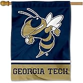 Georgia Tech Yellow Jackets Wordmark Logo House Flag Banner