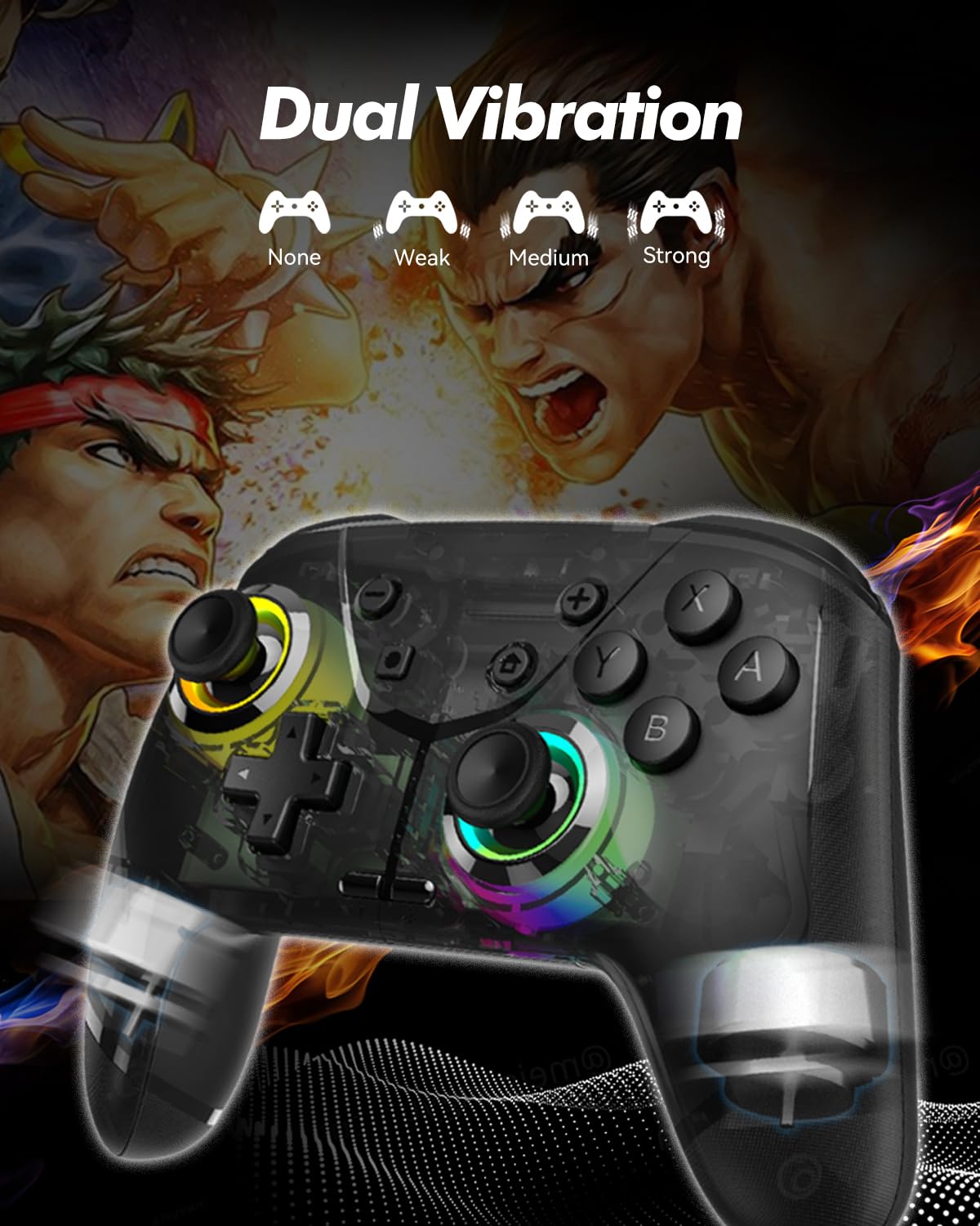 GMBACK Wireless Switch Controller for Nintendo Switch 2/Switch/Lite/OLED, Bluetooth Game Controller for iPhone/Android/PC/Steam/Mac/iPad/TV with Macro/Vibration/Motion Control/Turbo/800mAh Battery