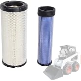 46489 46490 Outer and Inner Air Filter Set Compatible with WIX Donaldson | Reference Numbers P822768 P822769 R1401-42270 R1401-42280 129062-12560 AF25553 AF25554 LAF8143 6666333 666634