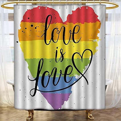 Amazon Com Pride Shower Curtains Digital Printing Lgbt Gay