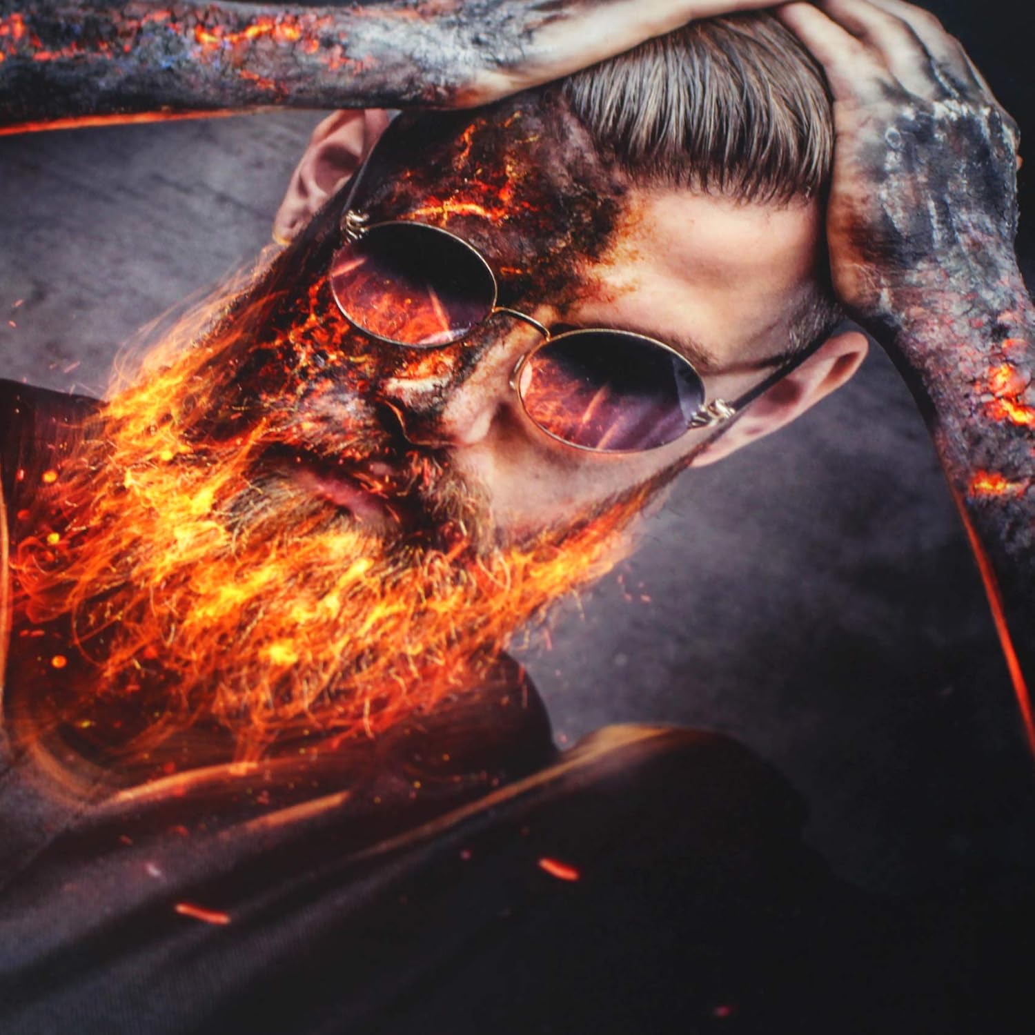 Finest Folia Cover Film for Laptop Adhesive Film Notebook Sticker Protective Vinyl Skin Sticker multicolour LP1 Fire Beard 17 Zoll - Image 3