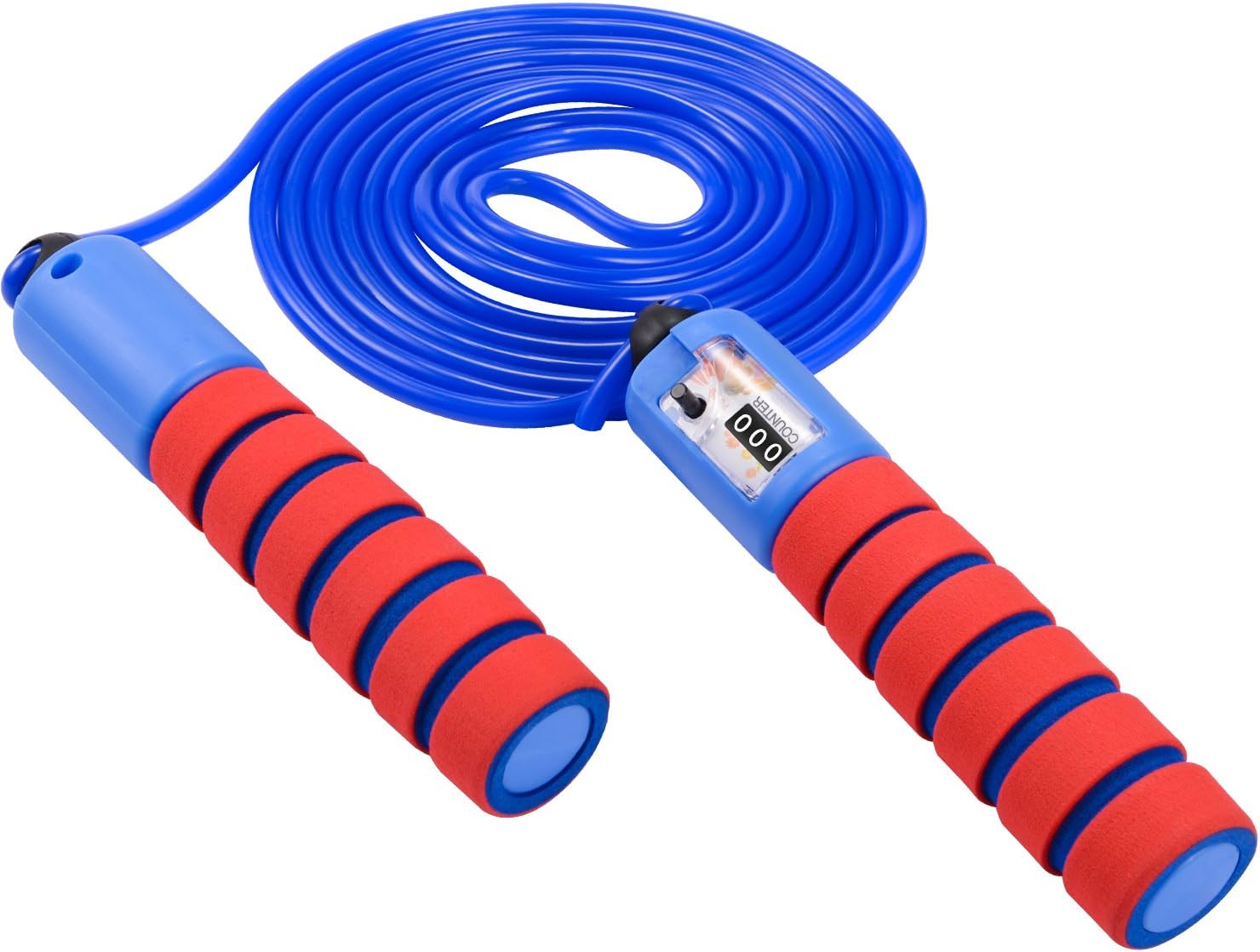 iHomeme Counter Jump Rope for Kids with Easy Adjustable and Foam Handle