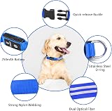 PcEoTllar Light Up Dog Collar Rechargeable Waterproof Adjustable Blue-L view 3