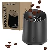 Subminimal SubScale Digital Dosing Cup with LED Display - Black | Sleek &amp; precise scale, dosing cup accessories, measures coffee grounds for espresso