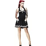 black mini dress skater Wilder | Black Embellished Square-Neck Long-Sleeve Skater Mini Dress