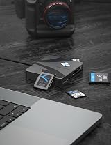 SABRENT CR-C4PM Memory Card Reader CFexpress Type B UHS-II SD Micro SD view 7