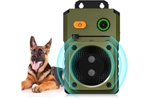 Qulsxxer Anti Barking Device, 50FT Ultrasonic Dog Barking Control Devices, Rechargeable Bark Deterrent Devices Bark Box for Outdoor/Indoor Dog Use, 3 Modes Dog Barking Silencer Safe for Dogs & People