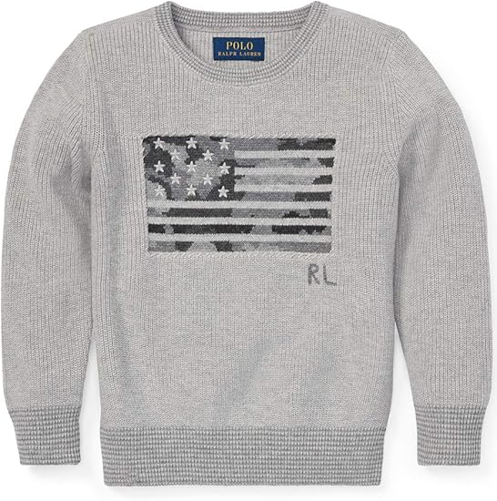Amazon ポロラルフローレン セーター メンズ フラッグ 国旗 ニット ポロ ラルフローレン Polo Ralph Lauren Boys Camo Flag Cotton Sweater Usボーイズサイズ Boy S L 日本サイズm相当 Andover Heather Multi 並行輸入品 セーター 通販