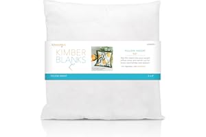 Kimberbell Pillow Form: 8" x 8", Polypropylene Cotton, Iron-Friendly & Machine Washable, Pair with Bench Buddies & Bench Pillows