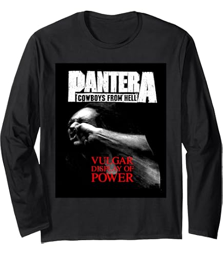 Amazon.com: Pantera Official Vintage Group Sketch Long Sleeve T