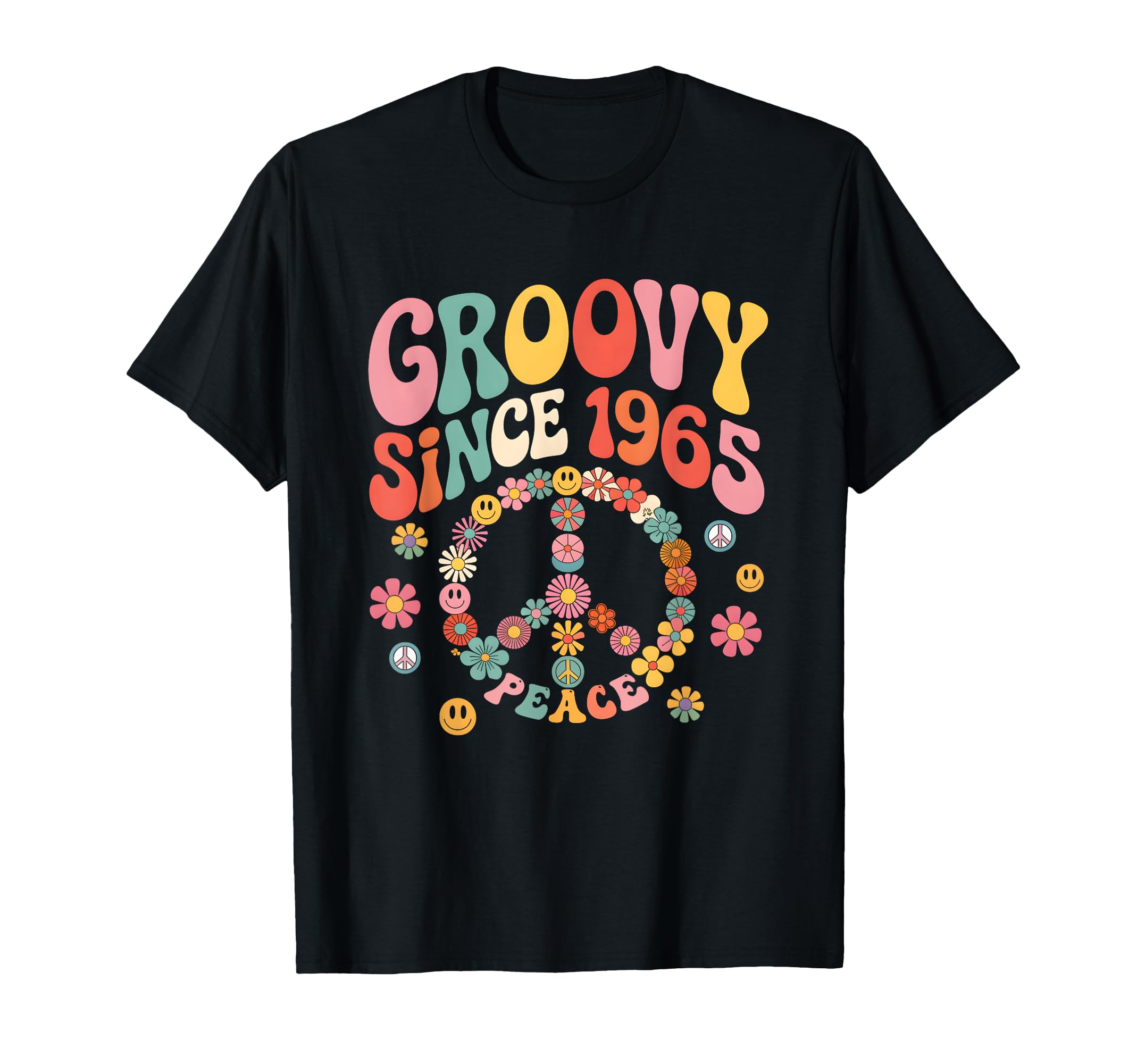 Photo 1 of ****STOCK PHOTO SIMILAR TO ITEM****
Groovy Since 1965 Peace For Vintage Birthday Party 60s 70s T-Shirt (Size Unknown)
