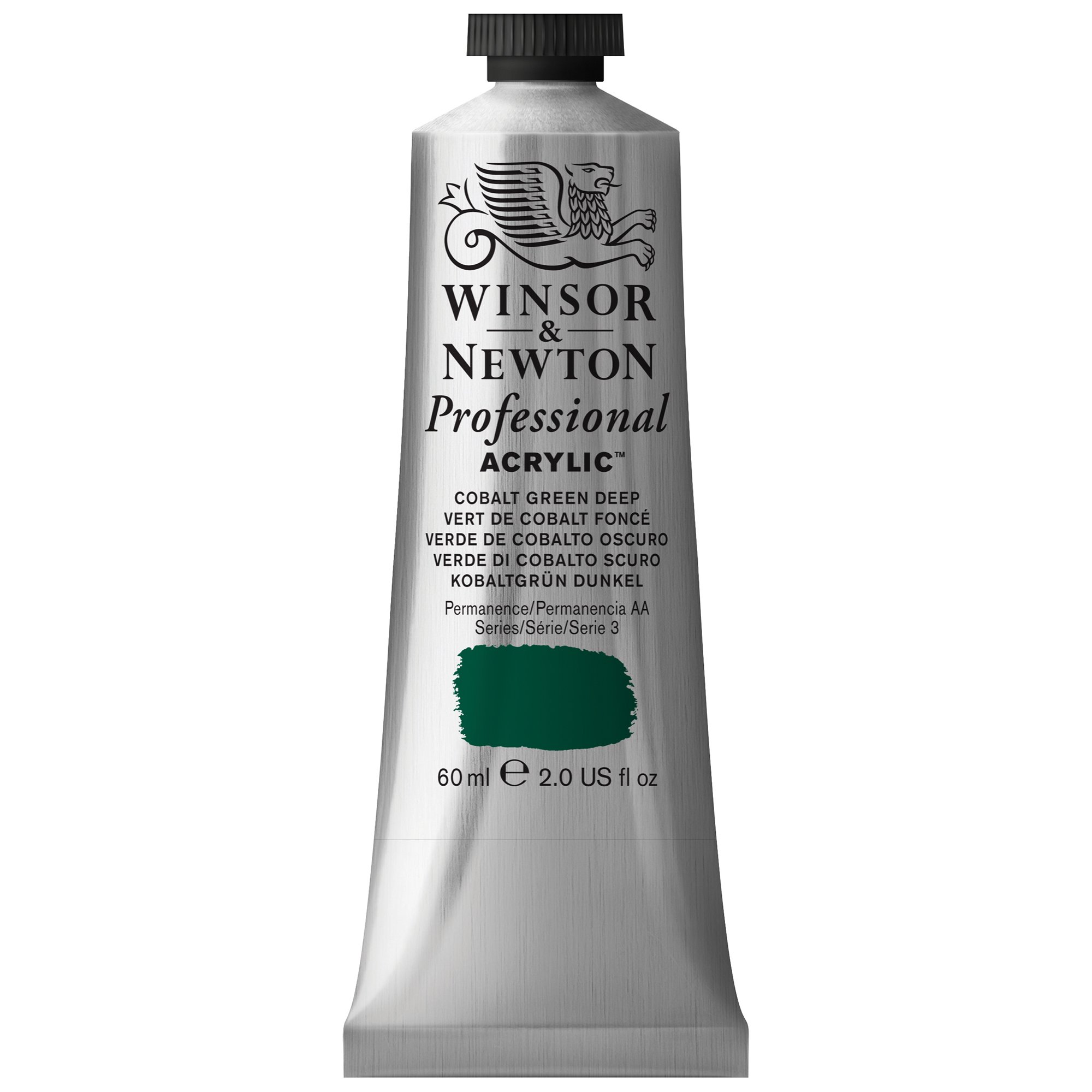 Winsor & Newton 2320185 60 ml Professional Acrylic Colour - Cobalt Green Deep