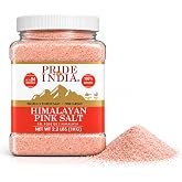 Pride Of India Himalayan Pink Rock Salt, 2.2 lb | Fine Grind Non-Iodized Salt for Shakers, Cooking, Baking, Sourdough, Seasoning &amp; Finishing | Mineral Rich, 100% Natural, Gluten-Free, Vegan &amp; Kosher