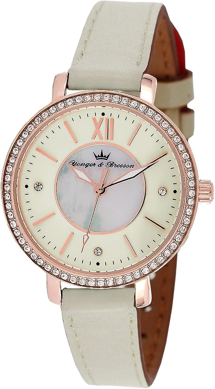 Montre Femme Vintage Younger Et Bresson Quartz - Boîtier Doré 26mm - Bracelet Neuf - Très Bon État